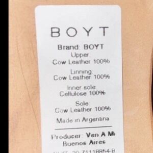(b15/10)boyt lace up leather  Argentina shoes women Size 6